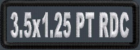 3.5in x 1.25in Round Corner Name Patch - PolyTwill