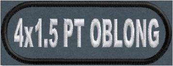 4in x 1.5in Oblong Name Patch - PT