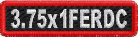 3.75in x 1in Name Patch Round Corners - FE