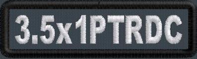 3.5in x 1in PolyTwill Round Corner Name Patch