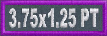 3.75 x 1.25 Custom Name Patch POLYTWILL