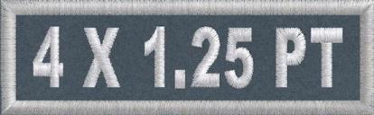 4in x 1.25in Polytwill Name Patch