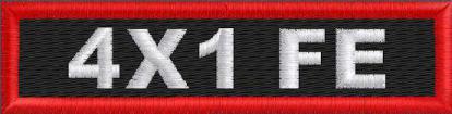 Custom 4in. x 1 Name Patch Full Embroidered